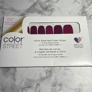 Color Street Rose Goes Nail Strips NWT